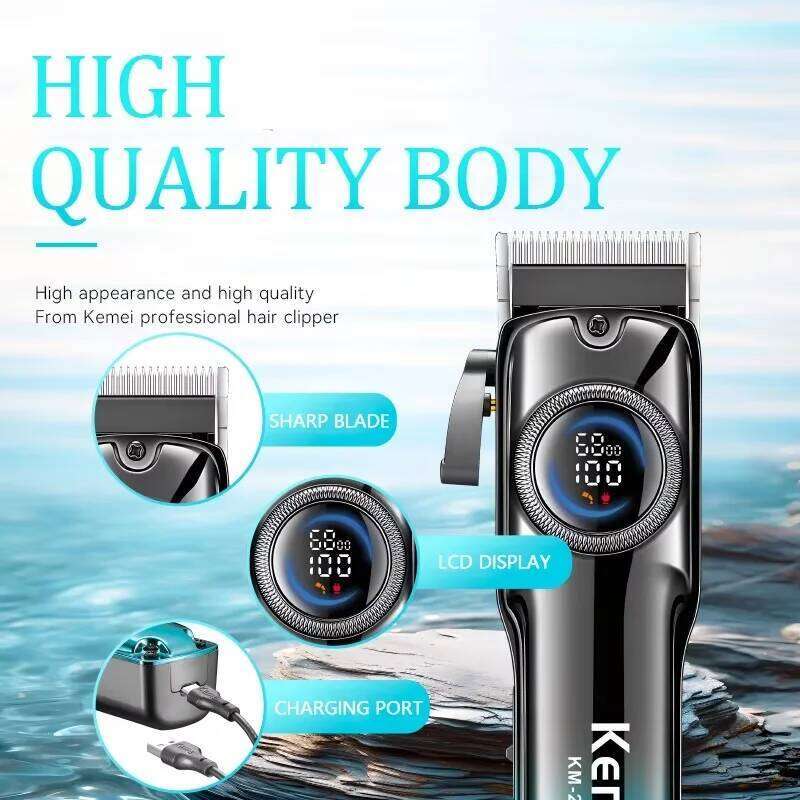 Kemei 2279 Barber Fade Clippers Professional Cordless Trimmer Rechargeable Haircut Tool Hair Cutting Machine for Men C260312