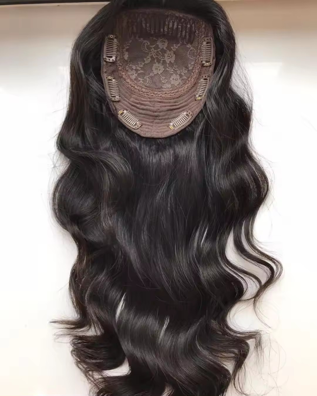 Kosher Factory Discounted Natrual Color European Raw Human Hair with Silk Jewish Wig Topper custom 14day about