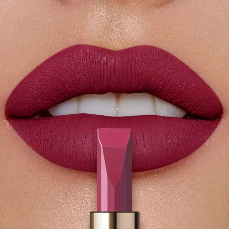 Velvet Matte Lipstick, Waterproof Long Lasting Non-Stick Makeup, Silky Smooth Texture for Daily & Valentine's Day Lip Gift W260311