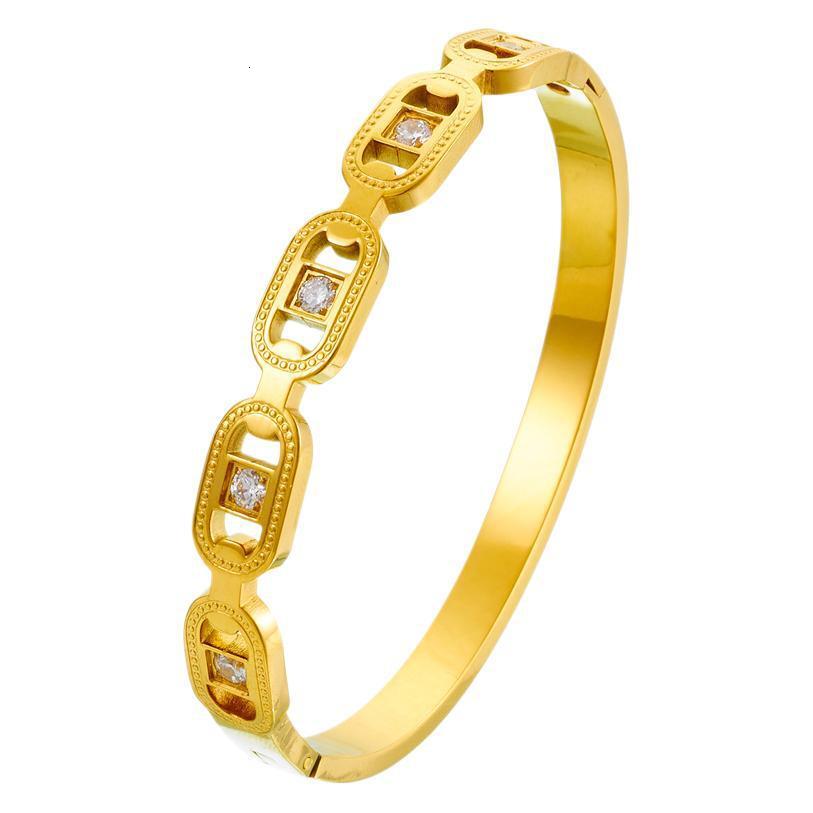 High-quality Fashion Bracelet Bangle Women Titanium Stainless Steel Plated Gold Silver Bracelets Eternal Couples Bracelet Designer Bracelet Bangle Jew