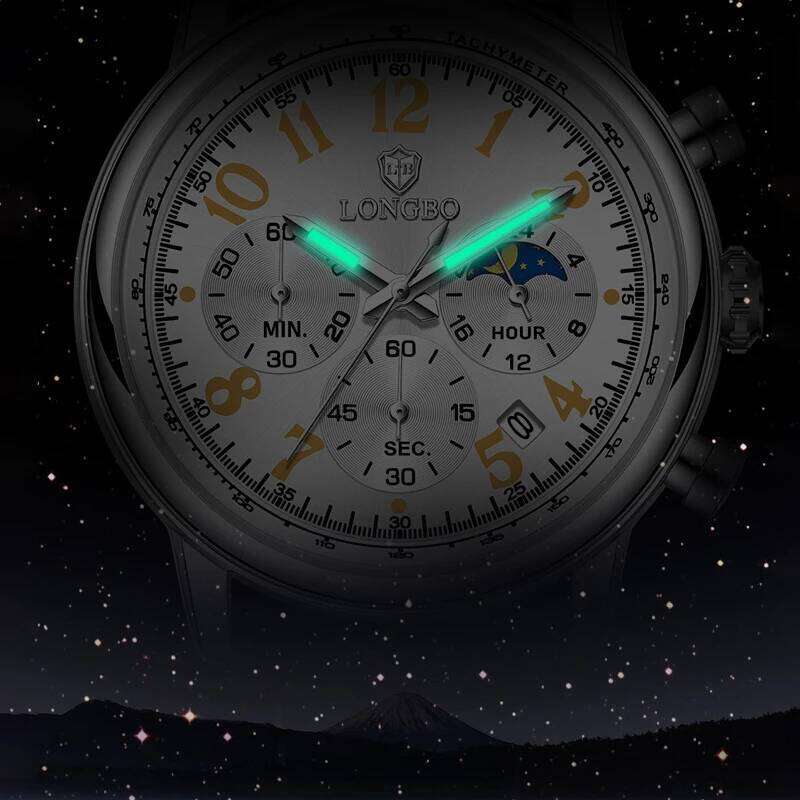 Luxury Fashion Sports Watch for Man Waterproof Luminous Calendar Chronograph Nylon Strap Men Quartz Watches relojes para hombre
