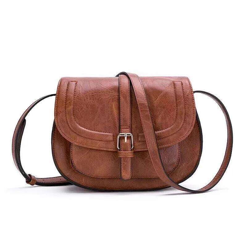 Crossbody Bags For Women Saddle Purse and Boho Cross Body Handbags,PU Leather Bag With Adjustable Long Shoulder Strap
