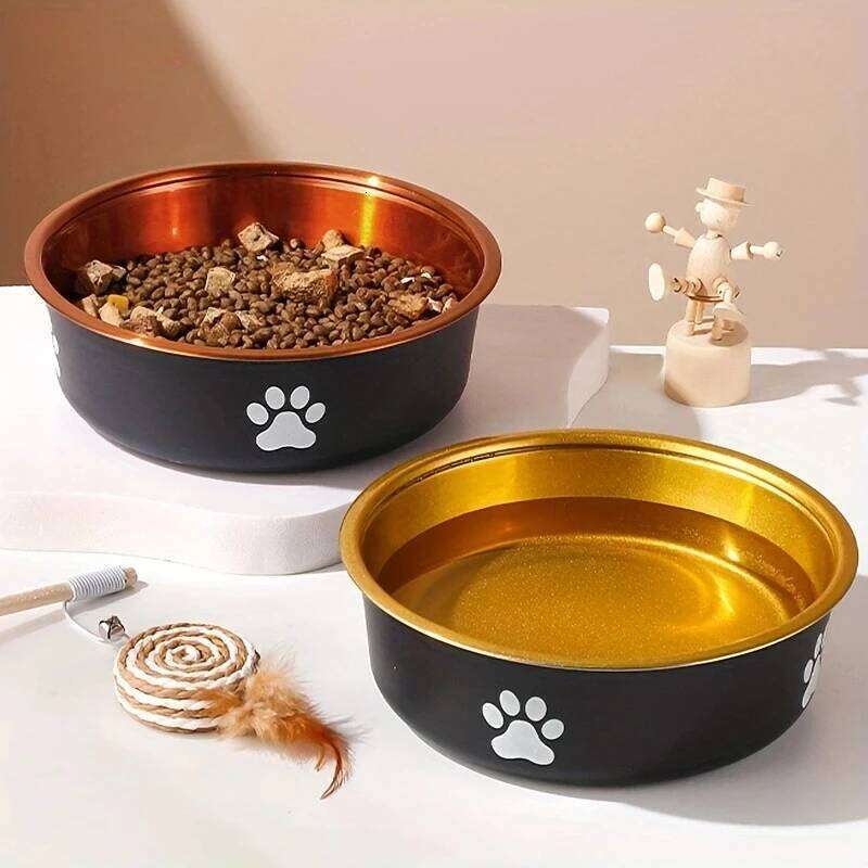 Anti-Slip Small Medium Large Feeding Bowls And Water Fountains Stainless Steel Feeders Pet Dog Accessories 26Y0312