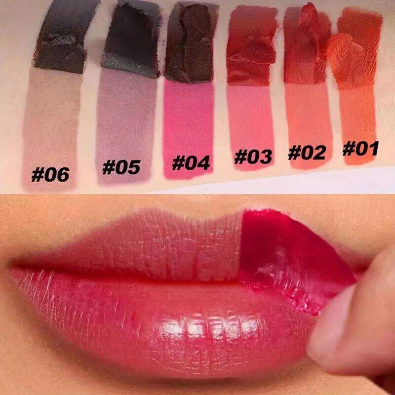 Red Peel-off Gloss Natural Lip Dye Tattoo Tinted Non-stick Cup Waterproof Matte Liquid Lipstick Makeup Cosmetics W260311