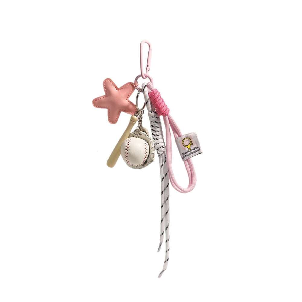 Dopamine baseball backpack pendant keychain ins-style girls' bag accessory, Amazon bestseller