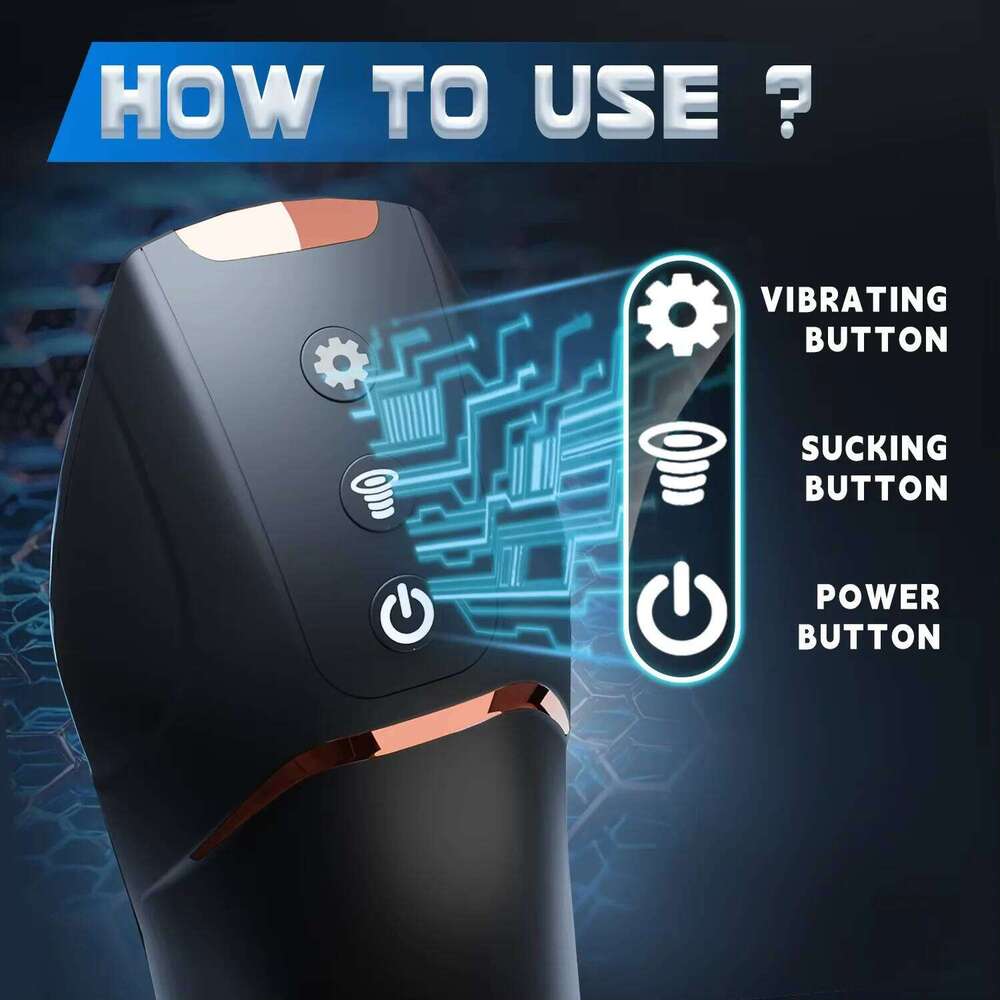 Masturbator Penis Pump Male for Men Rotating Vibrating Sucking Licking Adult Mens Sex Toys Pumps & Enlargers Z260312