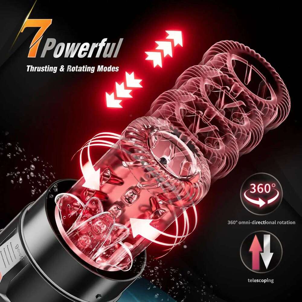 Automatic Telescopic Thrusting Male Masturbator Cup Sucking Vibrating Masturbation Vagina Pusssy Blowjob Adult Sex Toys for Men Z260311