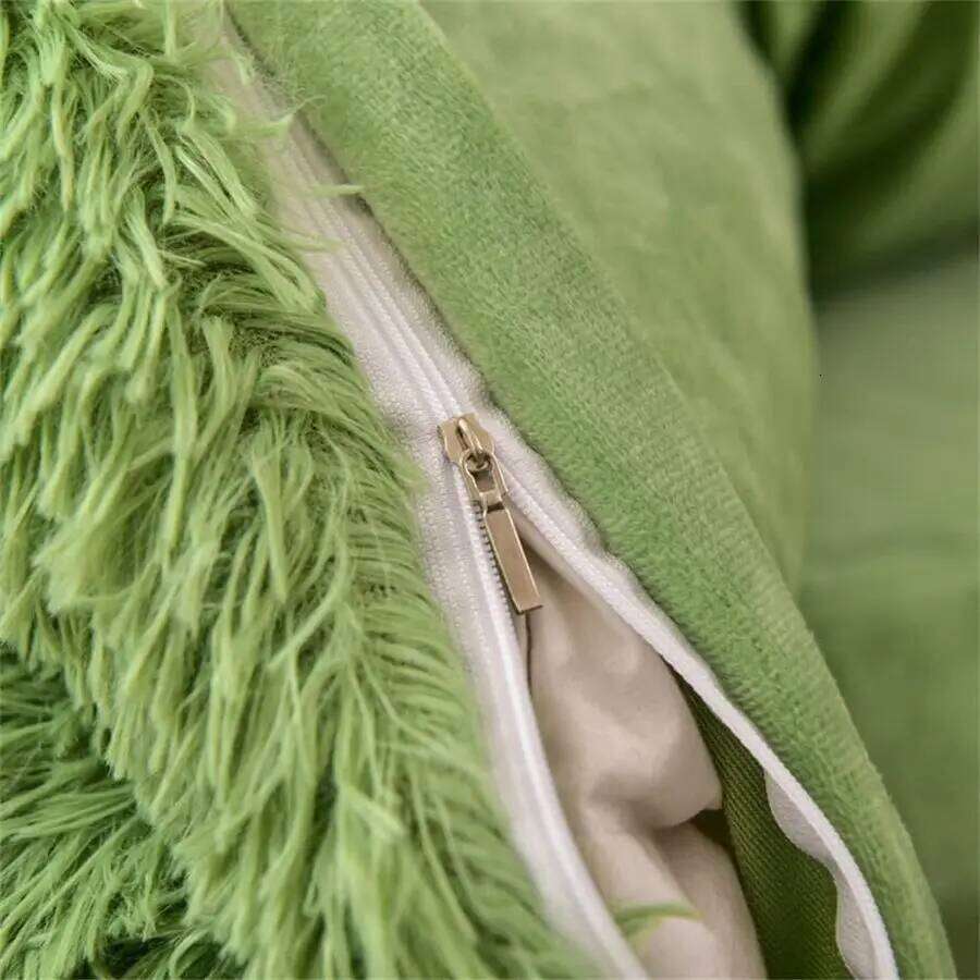 Duvet Full Size Green Ultra Soft Shaggy Fluffy Comforter Fuzzy Quilt Bedding Set 3Pcs 1Duvet Cover