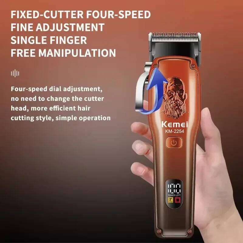 Kemei Professional Cord/Cordless Men Clipper Rechargeable Electric Beard Hair Trimmer Adjustable HairCut Machine C260312
