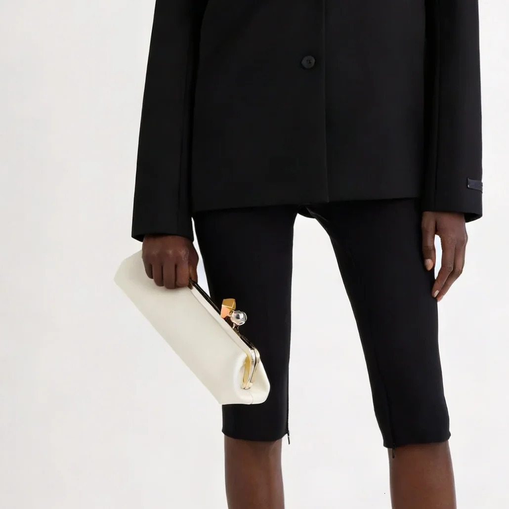 women frame n black clasp clutch purse evening dinner party bag 2025 microfibe leather shoulder 260227