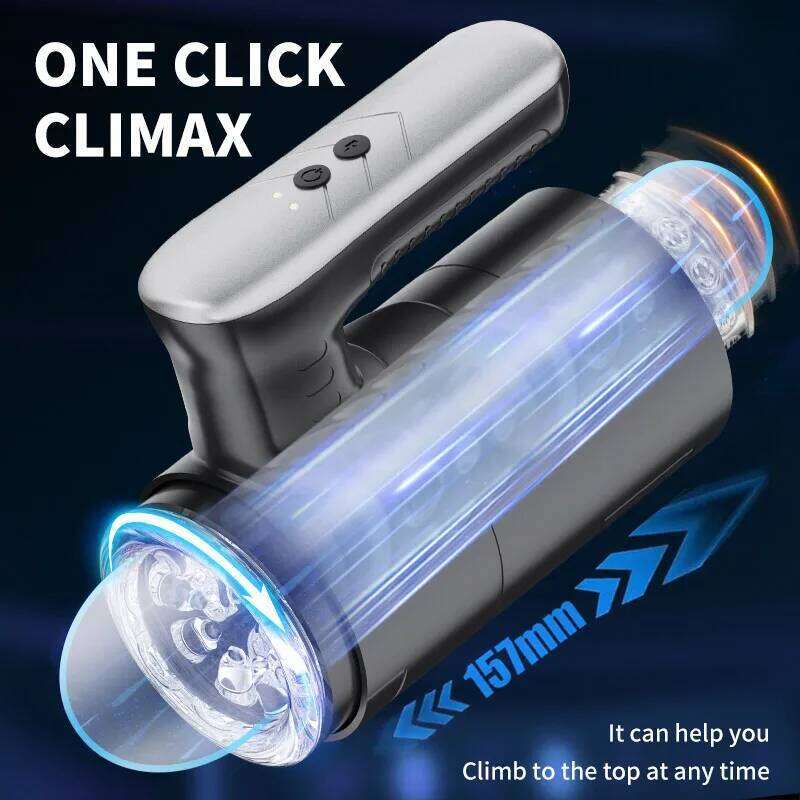 Automatic Male Masturbator Cup with 5 Thrusting Real Oral Vagina Vacuum Suction Vibrator Toys for Men Sex Shop Z260311