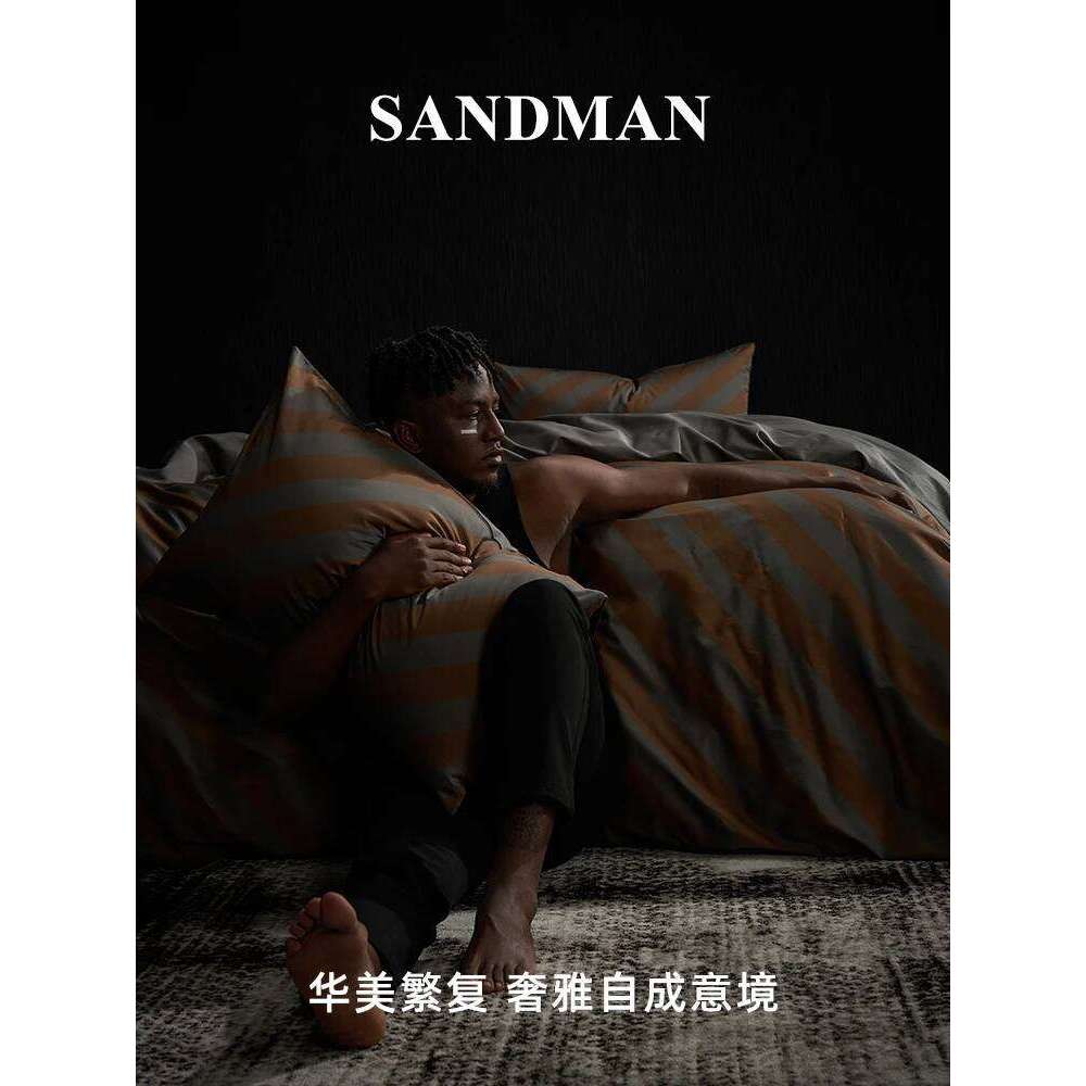 Four piece bed 100 sateen high-end long staple cotton all-cotton sheet and quilt set bedding H260312