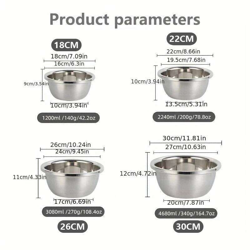 Premium Stainless Steel Dog Bowl Thick Smooth Metal Food And Water Dish Available In 4 Sizes For Medium To Large Dogs 26Y0312