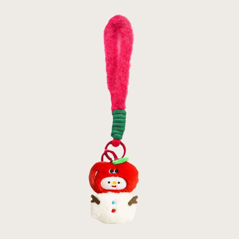 Christmas tree kitten plush toy bag pendant keychain cross-border cute gingerbread man decoration for girls' bags