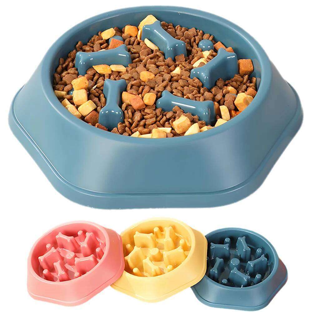 Feeder Anti-choking Puppy Food Bowl Anti-slip Pet Slow Eating Dog Dishes Feeders for Dogs Small Medium 26Y0312