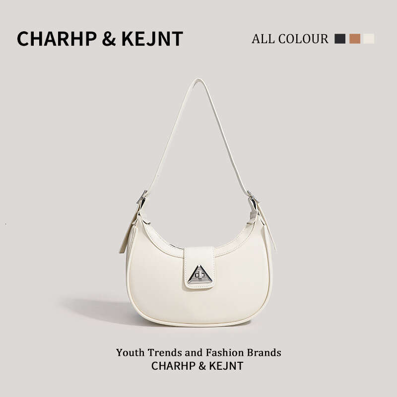 CHARHP&KEJNT French Niche Crescent 2026 New High-End Underarm Light Luxury Single Shoulder Crossbody Bag