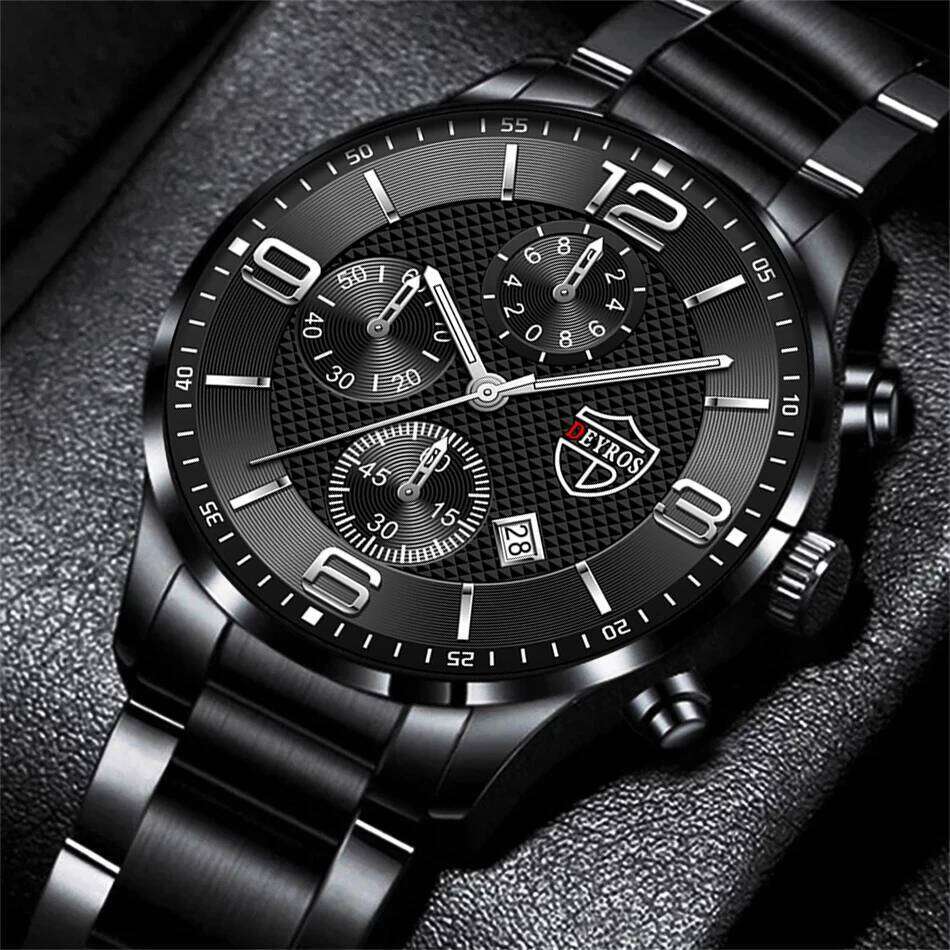 reloj hombre Luxury Business Men Watchs Quartz WristWatch Male Leather Calendar Luminous Clock relogio masculino