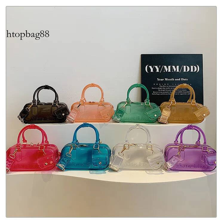 Summer PVC Transparent Jelly Handbag 2025 New Fashion Niche Ladies Shoulder Women's Versatile Crossbody Pillow Phone Bag