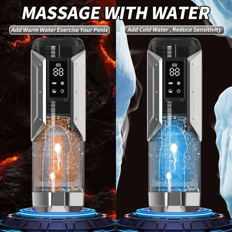 Automatic Male Masturbator Penis Pump Sucking Vibrating Thrusting Rotating 100% Waterproof Blowjob Adult Sex Toy Stroker For Men Z260312