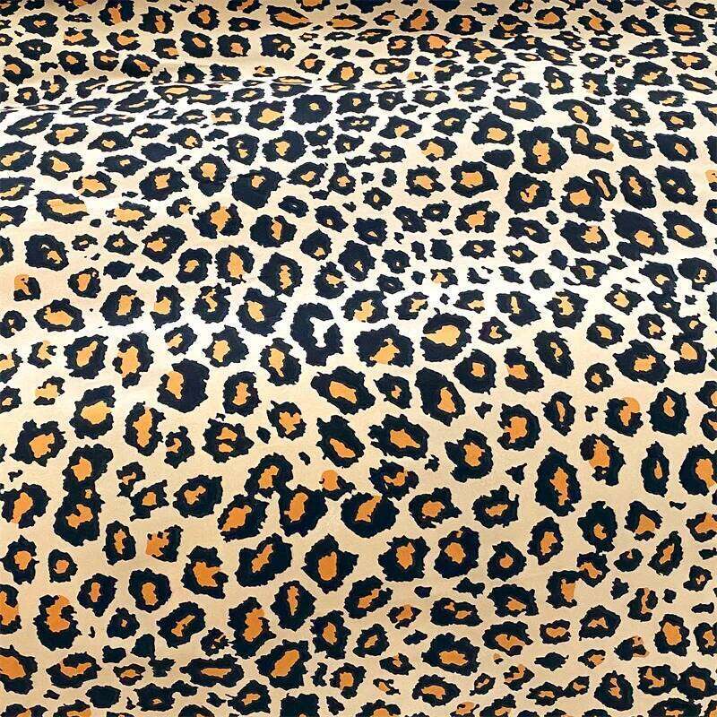 3pcs Leopard Pattern Duvet Bedding Set Double Queen Size, Microfiber Soft Quilt Cover with Pillowcases, Girls Room Decor H260312