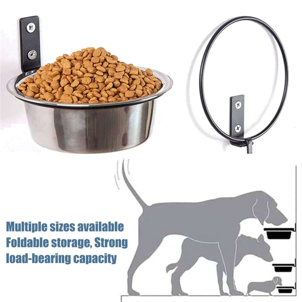 Collapsible Stable Dog Rust No Corrosion Feed Bowl for Keeping Home Clean and Elegant 26Y0312