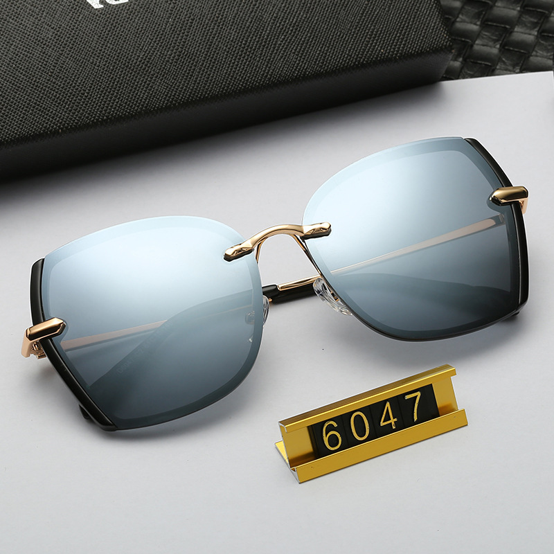 Polarized Driving Anti-Glare for Women Fashionable Internet Celebrity Style Frameless Trendy Korean Version Sunglasses