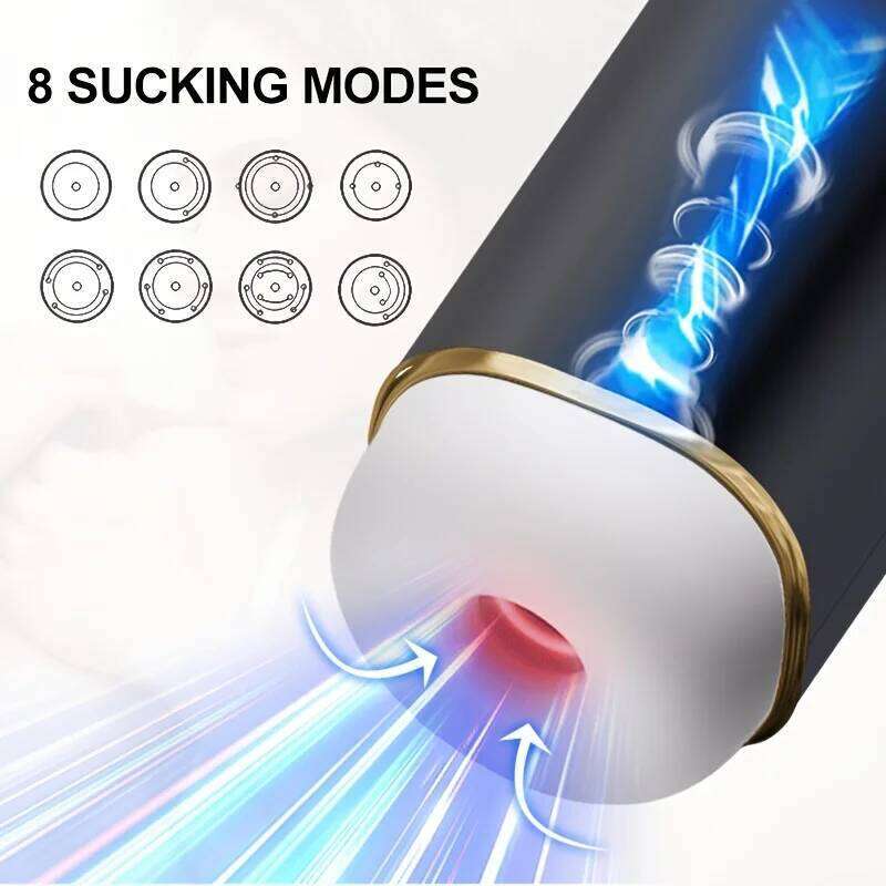 Blowjob Male Automatic Sucking Masturbator Penis Pump Vibration Tool Telescopic Maturbation Cup Real Oral Vagina Sex Toy for Men Z260312