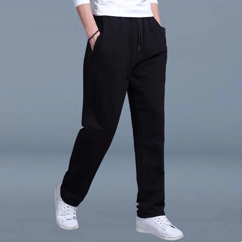 Korean Straight tube Men Casual Sports Pants Running Workout Jogging Long Pants Gym Sport Trousers for Men Jogger Sweatpants 260311