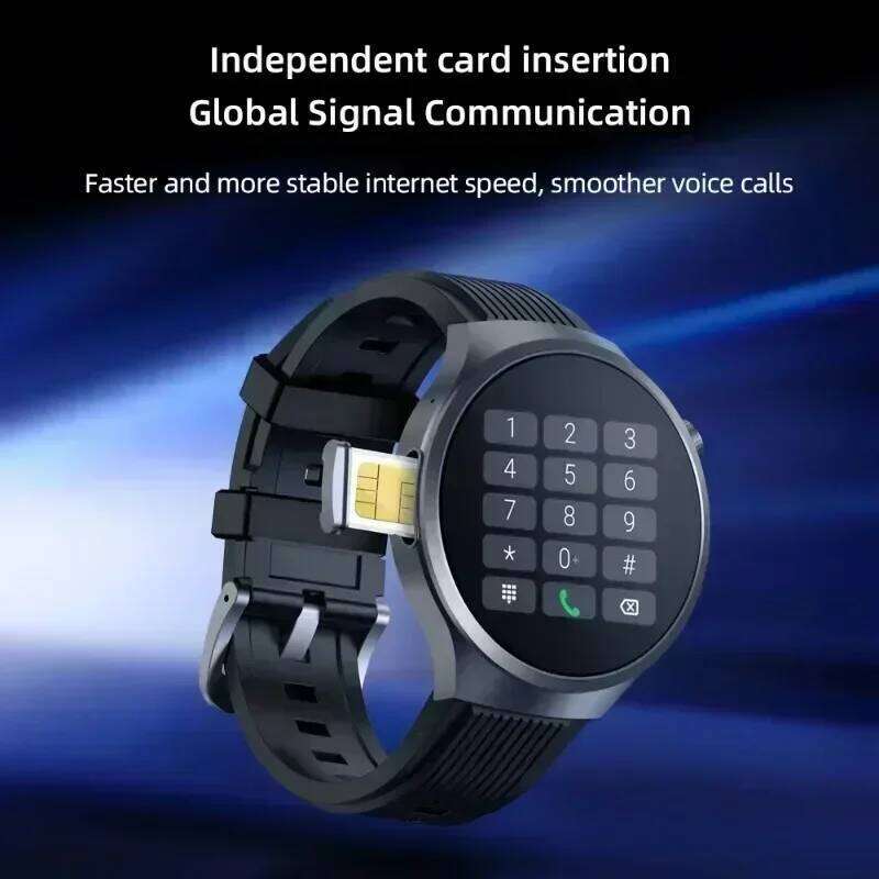 VP30 1.75" AMOLED Smartwatch, 4G Android 10 Watch with GPS, 500W HD Camera, Heart Rate/SpO2 Monitor, WiFi & International Calls