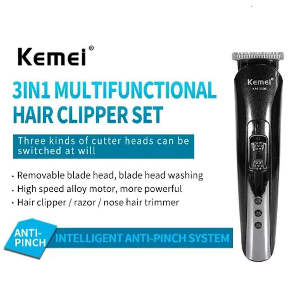 Kemei KM-1506 3 in 1 Shaver cutting Charging Hair trimmer Electric Rechargeable Nose Professional Shaving Machine C260312