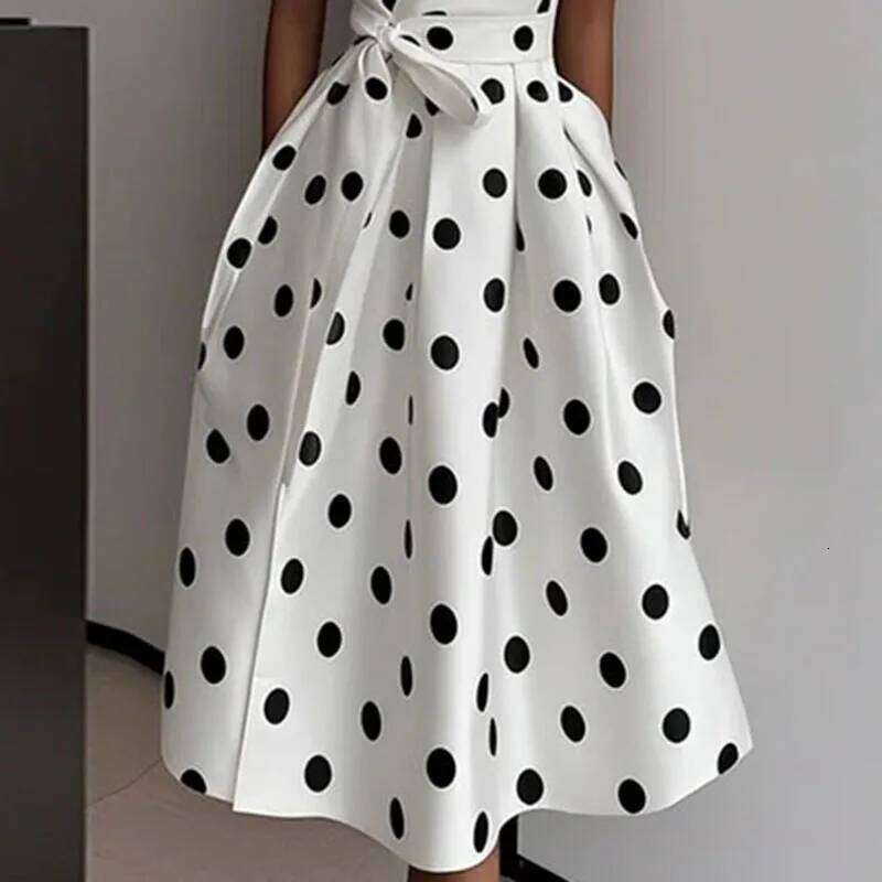 Retro Fashion V Neck Pocket Hem Evening Dresses Woman Spring High Waist Tie-up Slim Long Summer Sleeveless Tank Maxi Dress C260312