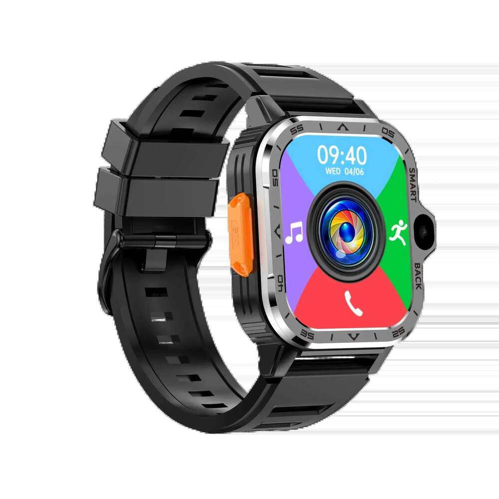 PGD 4G Android Smartwatch for Men, 2.03" HD Screen, Dual Camera, WiFi, GPS Navigation, NFC, Waterproof, App Store