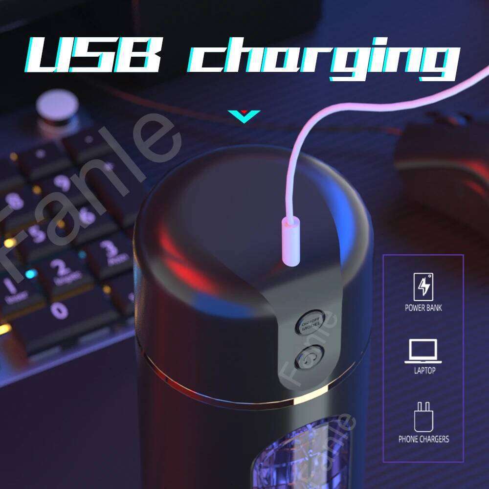 Automatic Male Masturbator Cup Vibration Blowjob Squeezable Pocket Pussy Vagina Penis Oral Sex Machine Toys for Man Adults 18 Z260312