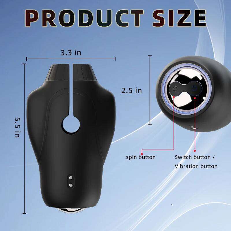 Male Masturbator Toys for Men Glans Trainer Vibrator with 10 Rotation Licking Vibration Pocket Pussy Stroker Adult Sex Toy Z260312