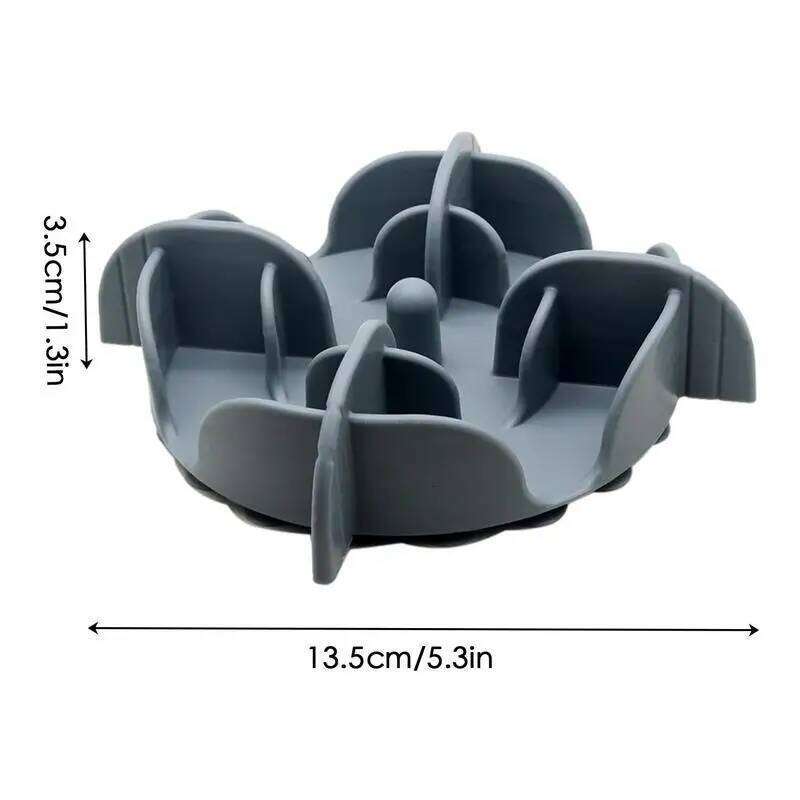 Bowls Silicone Feeder Anti Gulping Healthy Raised Pet Slow Eating Dog Bowl 26Y0312
