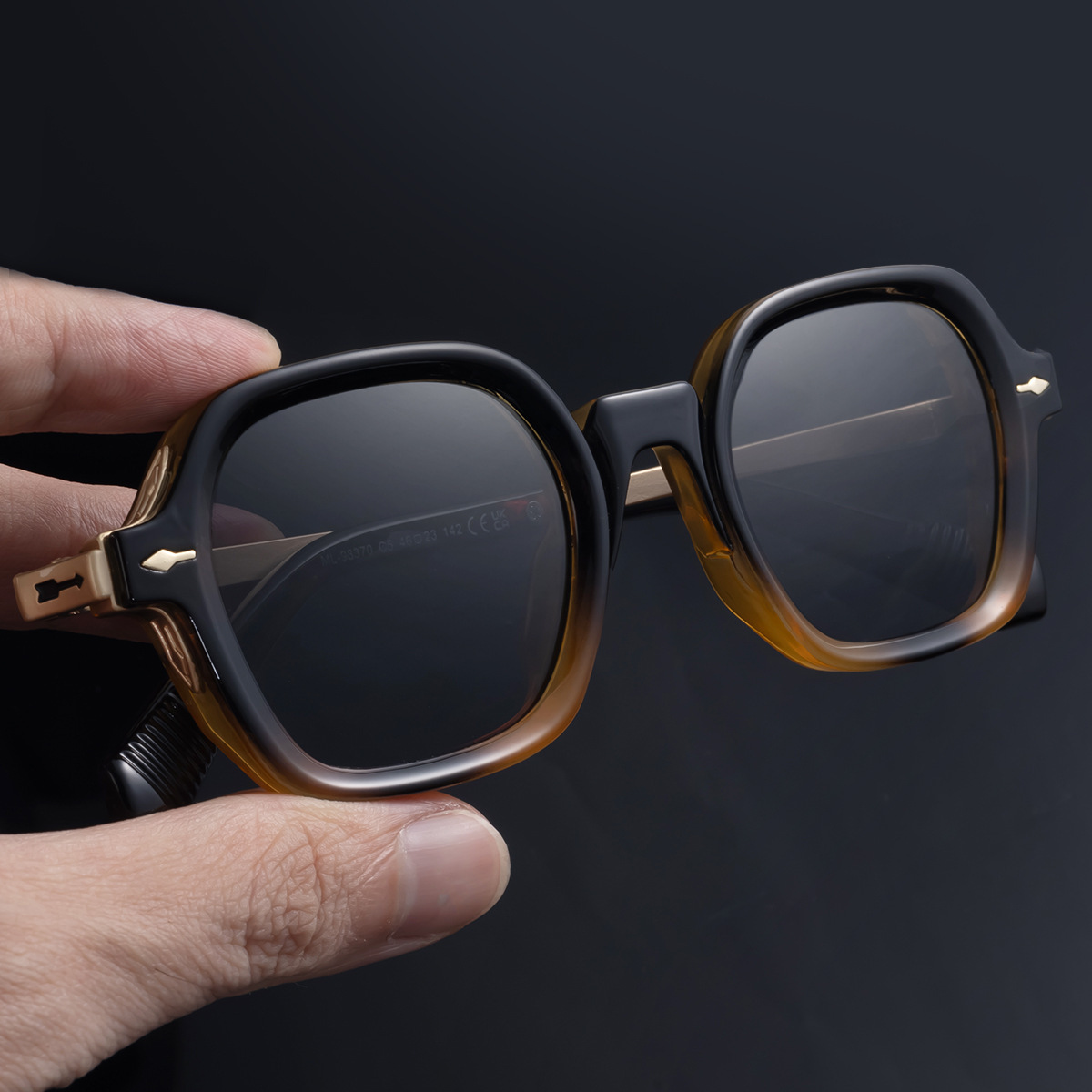 2026 New Fashion Square Frame Polarized Unique and High-End Outdoor Trendy Sun Protection Sunglasses for Men,