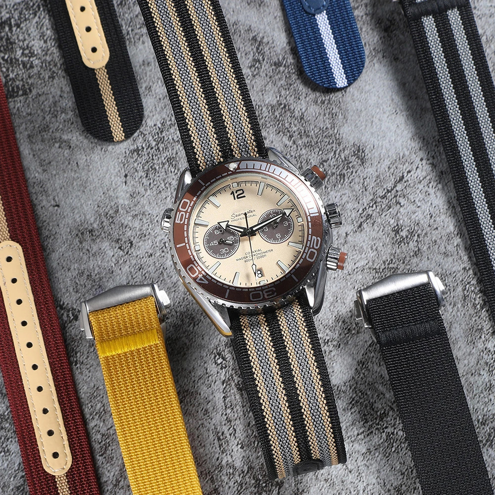 Folding Buckle Nylon Watch Band Canvas Watch Straps Bracelet Wristbelt 20mm 22mm Universal Sport Waterproof Watchband for 260304