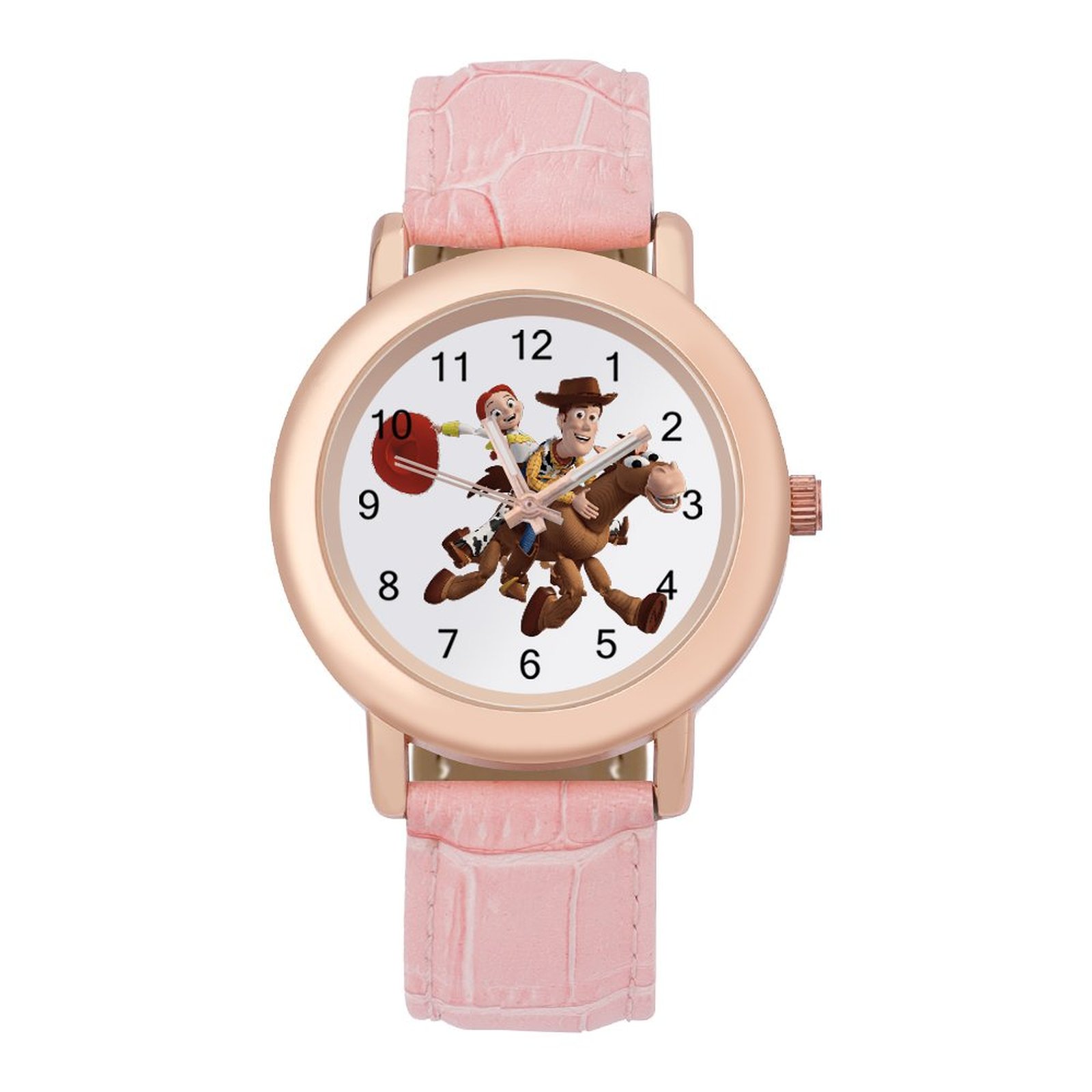 Woody Watches Women Girls Leather Strap Disney Cartoon Toy Story Watch Popular Decorative Gifts