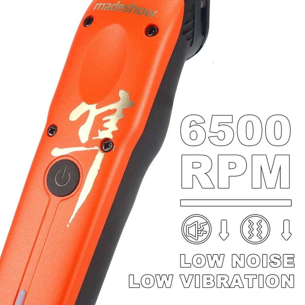 Madeshow M16 for Men Professional DLC Blade Zero Gapped 6500RPM Low Noise DC Motor Hair Trimmer Finishing Machine C260312