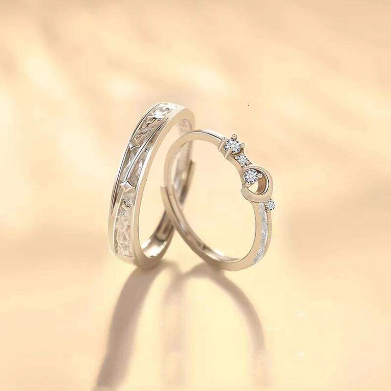 Wholesale Sterling Silver Fine Heart Zircon Ring For Women Couple Fashion Wedding Gift Jewelry Accessories W260311