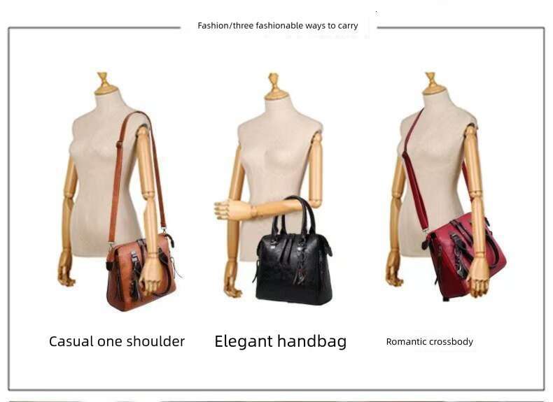 Women Composite Tassel Luxury Leather Purse Handbags Famous Brands Top-Handle Female Shoulder Bag 4Pcs/Set Xiu Lai Si