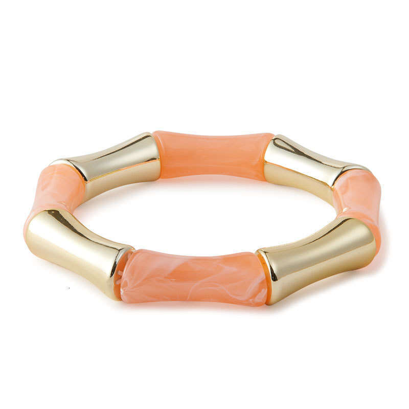 Women Jewelry Bracelets Bangle Simple Gradient Acrylic Bamboo Joint Geometric Designer Fashion All-Match Bracelet