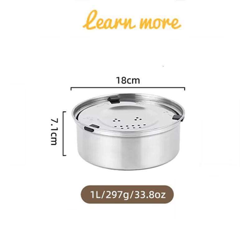 Big Capacity Stainless Steel Floating Bowl, No Spill Anti-Splash Dispenser, Non-Slip Dog Cat Pet Water Feeder Bowl 26Y0312