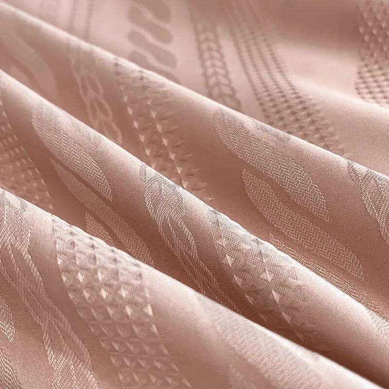 High Quality Solid Color Jacquard Bedding Set Washed Cotton Skin Friendly Comforter Cover Kit Super Soft Bed Linens for Adults H260312