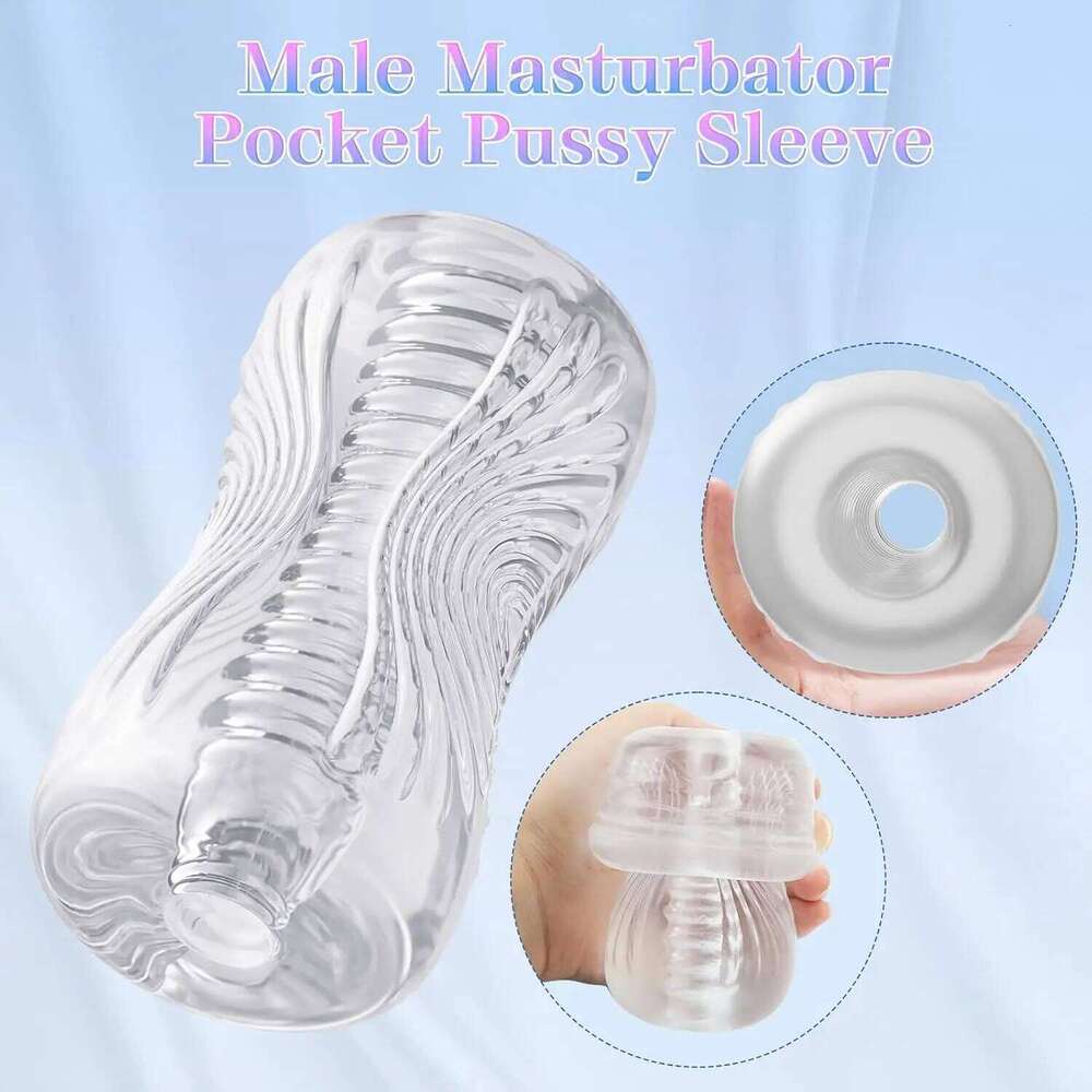 Male Masturbator Soft Pussy Sex Toys Transparent Vagina Endurance Exercise Adult supplies Vacuum Pocket Cup for Men Z260312