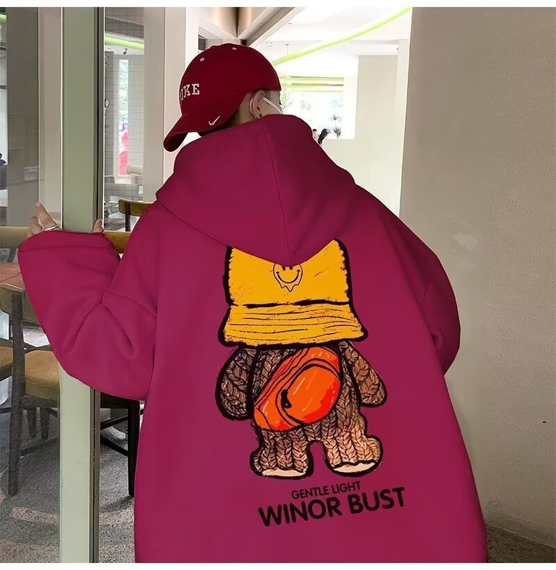 High-end Trendy Brand Men's Hooded Sweatshirt New Designer Hoodie Autumn Model Retro Hip-hop Jacket Regular Pullover For Teenagers