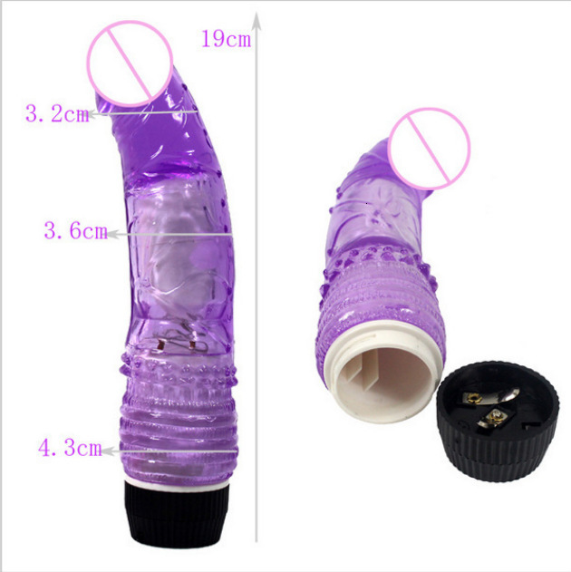 Free Shipping Direct Ss From The Manufacturer: Popular Adult Sex Toys For Foreign Trade, TPE Crystal Single-Vibration Dildo, M Vibrating Rod With Rota