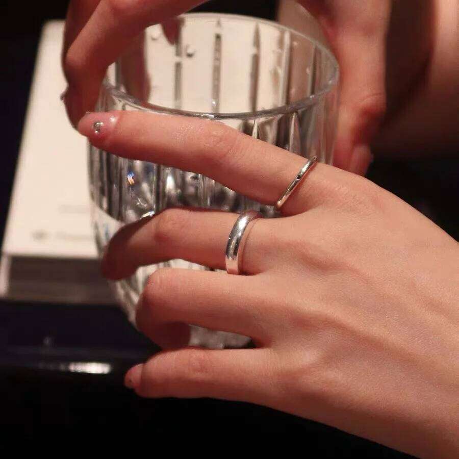 925 Sterling Silver Women Fine Jewelry Finger Adjustable Open Vintage Trendy Narrow Ring For Party Birthday Gift H260312