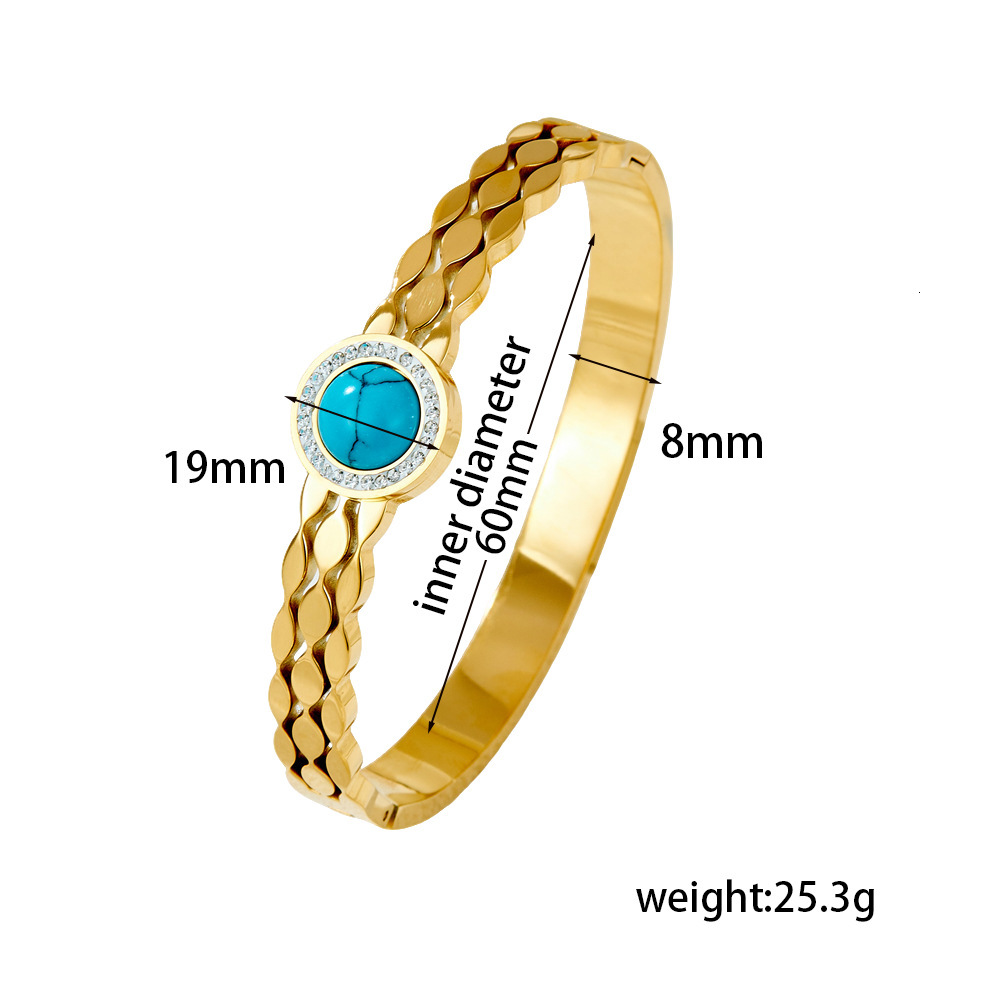 Luxury Brand Designer Jewelry For Women Titanium Steel Bracelet With Zircon And Water Drop Diamonds Ins Geometric Bracelet For Women Designer Bracelet