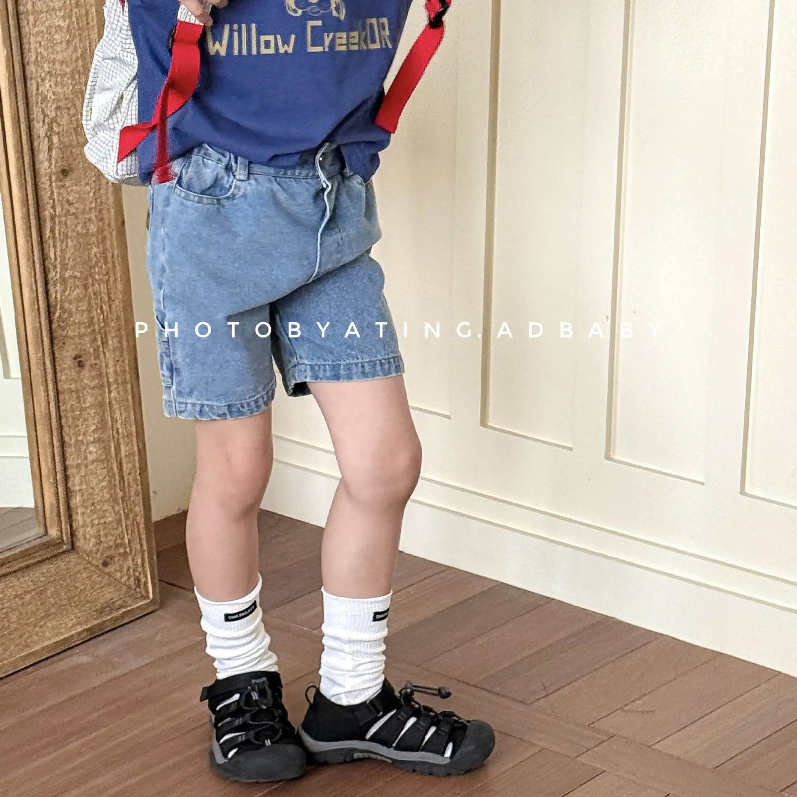 Summer Girls Denim Shorts Solid Color Boys Jeans For Children Clothes Fashion Kids Baby Casual Pants 260311